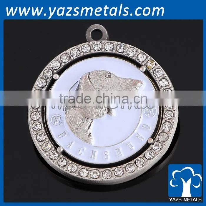 custom unique cute animal dog pet decoration metal dog id tag