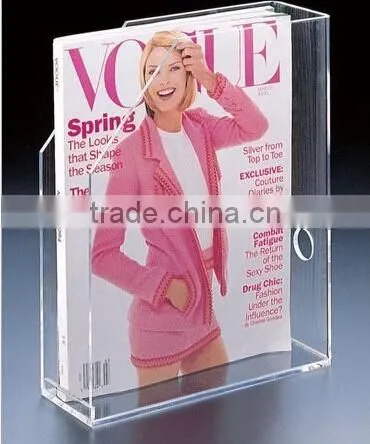PMMA book stand book rack brochure holder