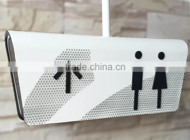 Hot selling led lightled advertising digital display board rotating light box for WC