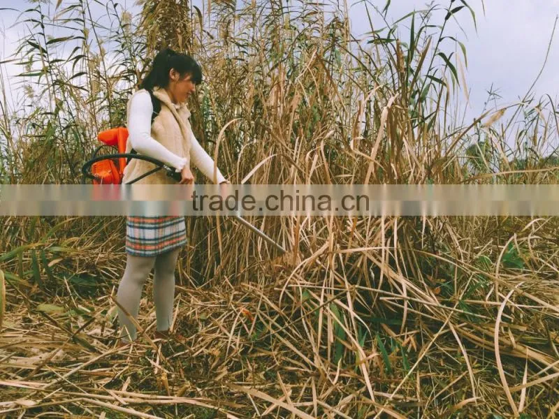 Professional 2-stroke gas brush cutter grass cutter trimmer with 2T,3T,8T,40T blade