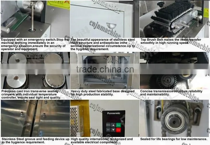 CE Approved Automatic Pillow Pouch Cookies Packing Machine