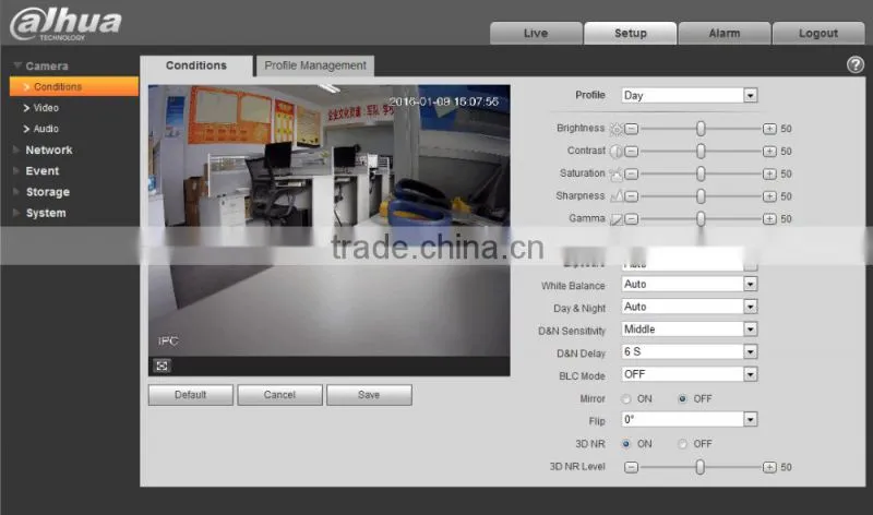 cctv camera night vision 3 Megapixel Full HD Vandal-Proof Network Mini Dome Dahua IPC-HDB4300C-M Camera Built in MIC