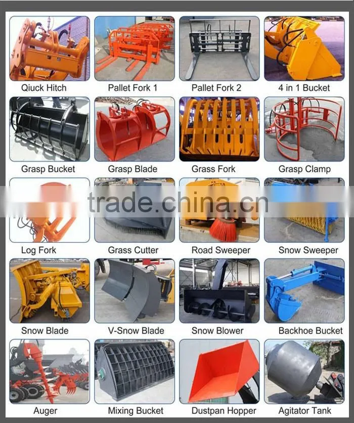 zl-20 new mini wheel loader with pallet fork plus bucket
