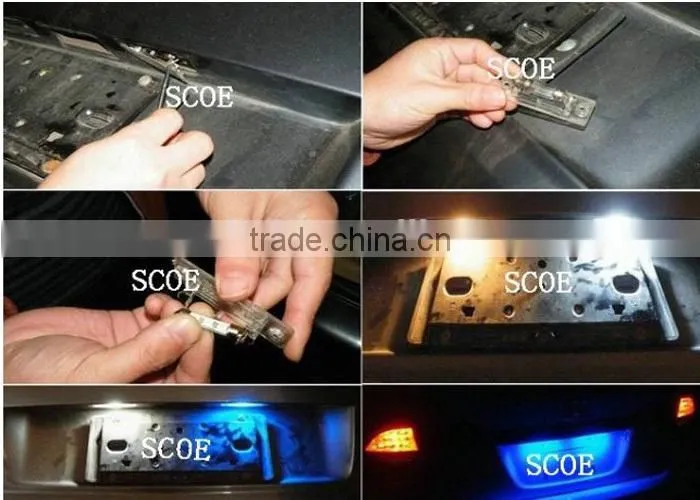 Automotive parts led festoon dome light, 3SMD 5050 factory low price car interior lights
