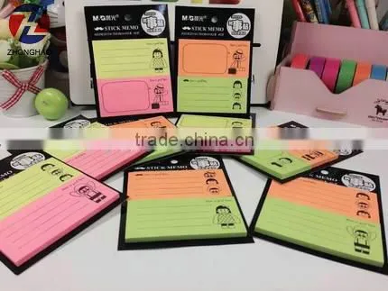 New design funny little girl custom sticky note set