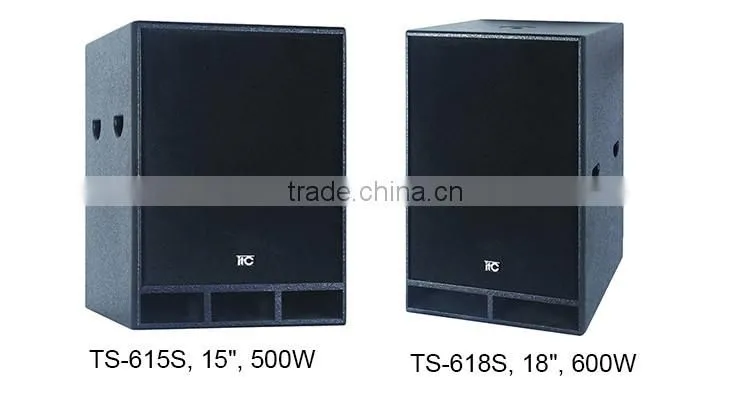 ITC T-615S Cheap price professional 15 inch subwoofer speaker box design