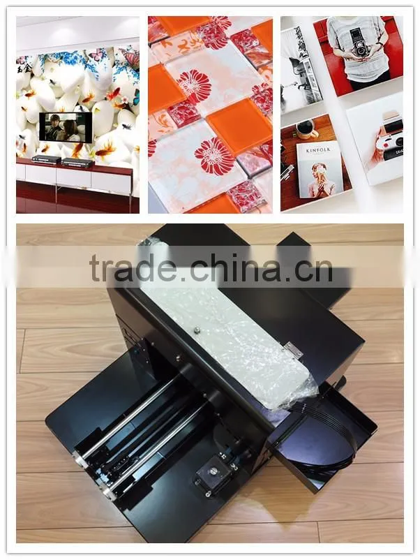 Good quality cheap price KT board / pen / mug printing machine A4 uv printer flatbed printer