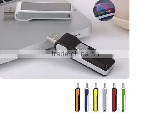 Promotion gift usb flash driver with led light 128MB to 64GB,with real capacity