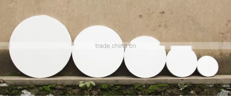 cotton round stretched canvas