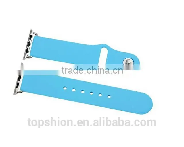 2016 Top Seller on Alibaba Sport Wristband for Apple Watch Silicon Band Strap with Connector for both 38MM and 42MM