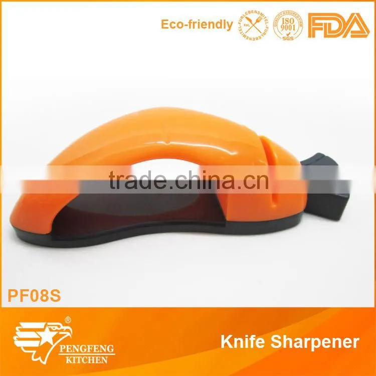 Round shaped PP and Rubber knife sharpener