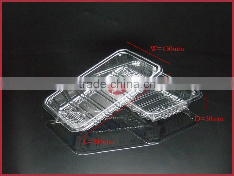 Disposable Plastic PET Packaging Tray Food-grade safty Eco-friendly Transaprent DY-PA001