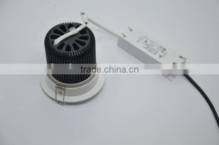 Bridgelux COB 25W round Recessed LED downlight TEC002CD25WCD