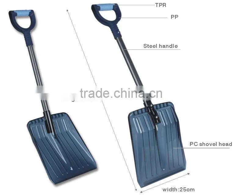 China BSCI STEEL snow shovel, plastic snow shovel, snow shovel