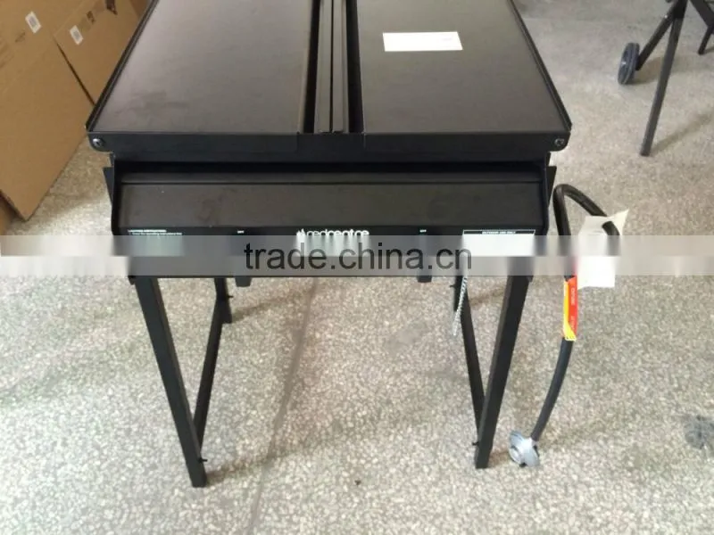 Black painting foldable leg new gas type butane bbq gas grill