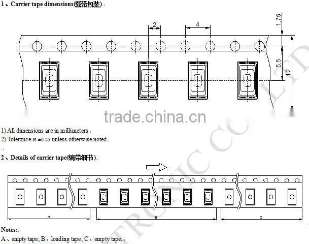 450~455nm plant smd led 5630pkg