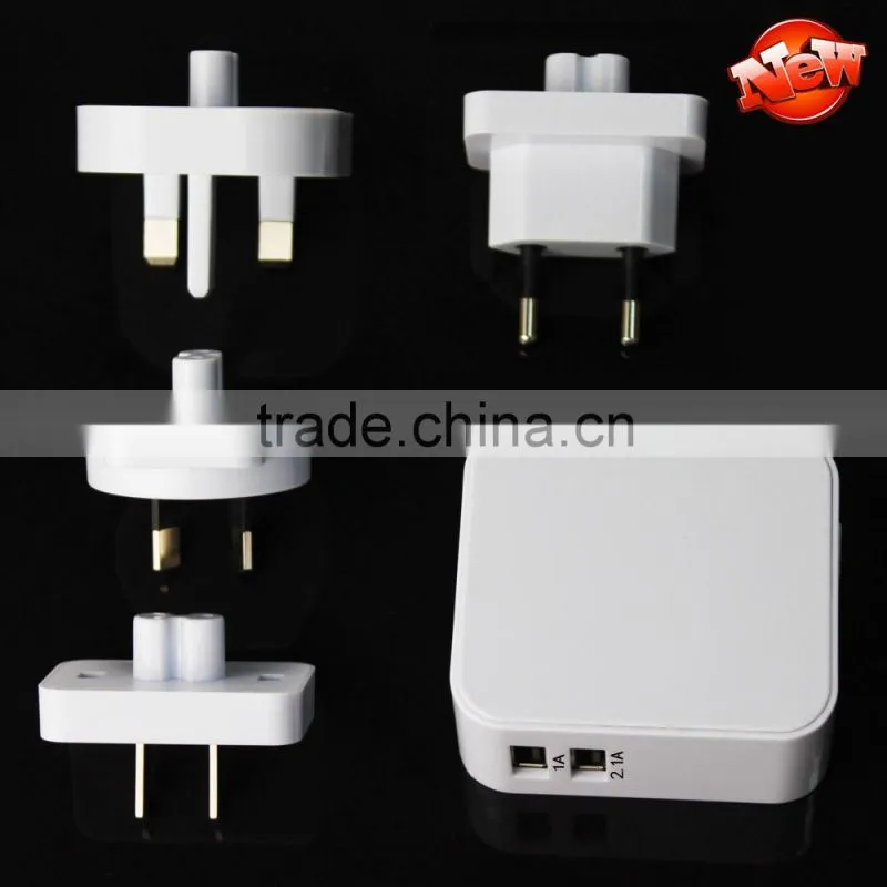 High Quality USB Home Travel Charger to EU UK AU US