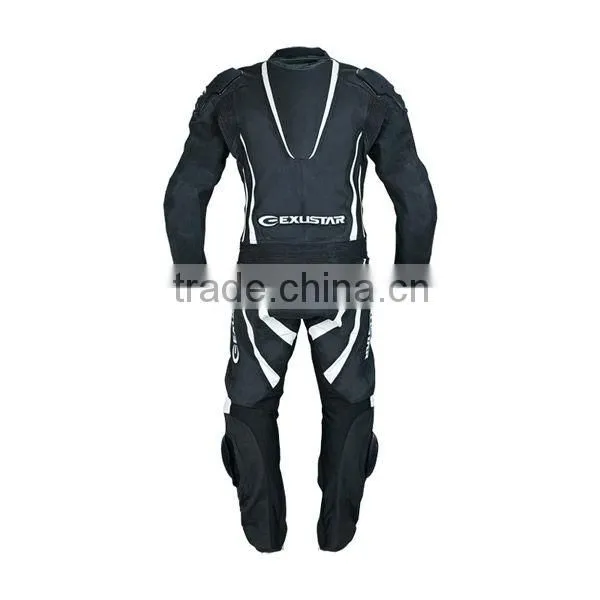 One-piece stylish motorcycle leather suit