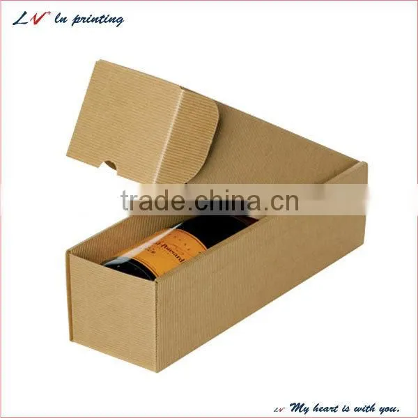 Custom foladable wine bottle carton box, wine bottle shipping boxes wholesale, wine bottle gift packaging box wholesale