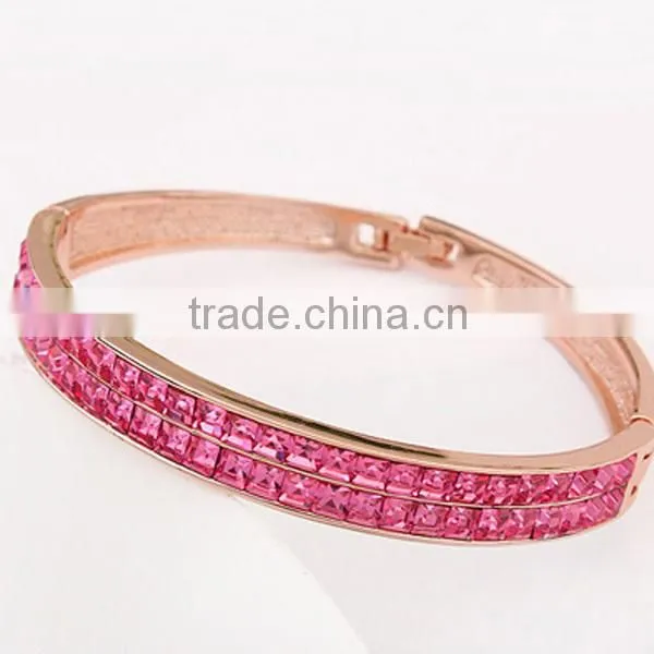 Wholesale Fashion Simple Style Gold Crystal Bracelets