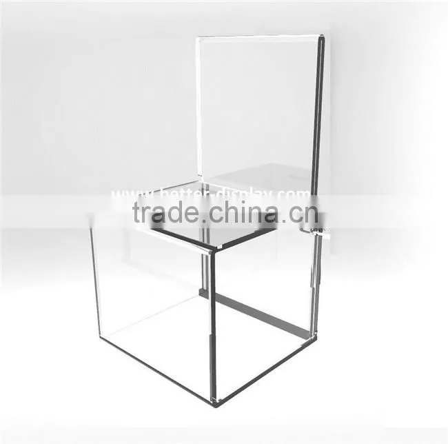 wholesale acrylic charity donation bins