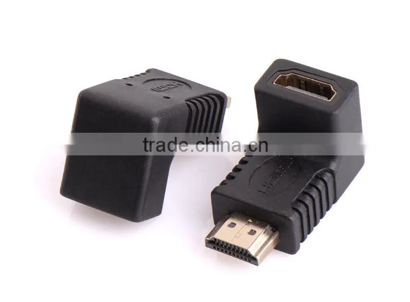 HDMI A male to HDMI A female adapter 90 degree type