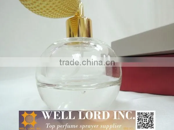 Aristocratic style golden bulb 50ml perfume bottle wedding gift