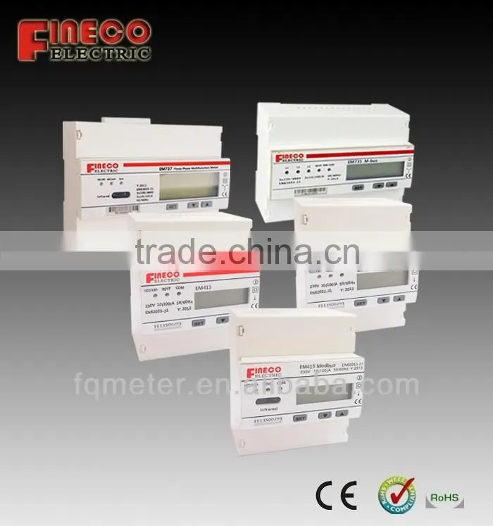 EM427 kwh meter single phase digital 120v smart electricity meter single phase single phase din rail watt-hour meter