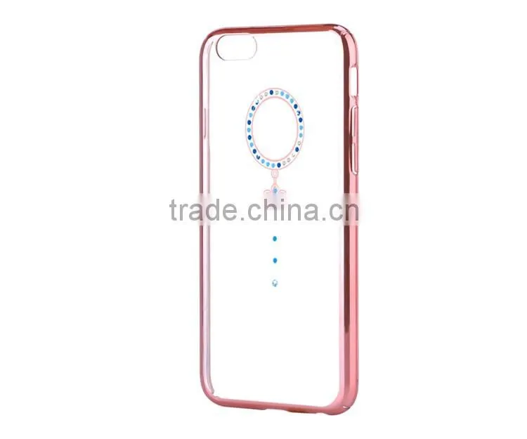 Elegant Design Real Diomand Element Bling Bling Electropalting Hard PC Cover Case for iPhone 6/6s Plus/7