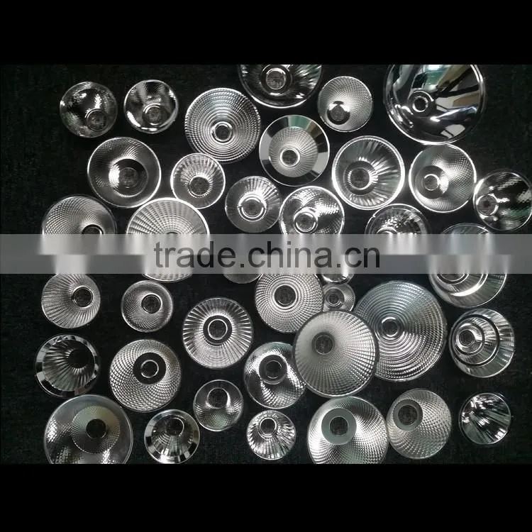 Custom aluminium led flashlight reflector