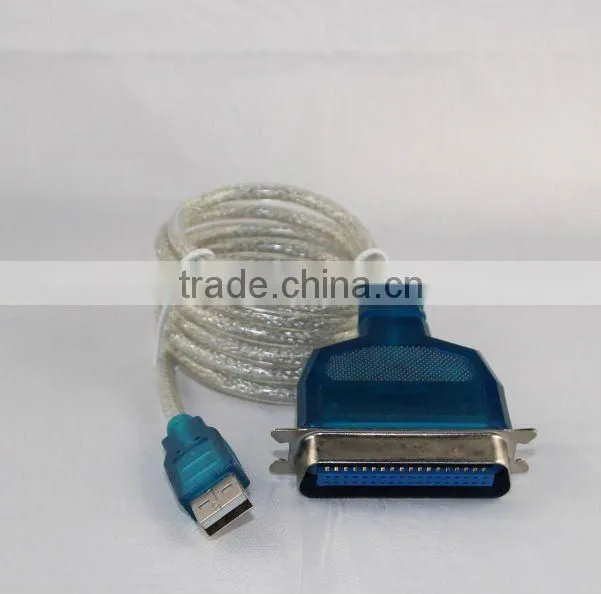 USB to Parallel Adapter Cable IEEE 1284 with usb printer cable