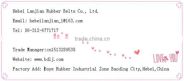 china export market good elasticity rubber v guide conveyor belt