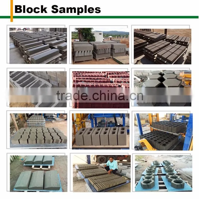 automatic brick production line QT4-15C hydraulic concrete brick making machine