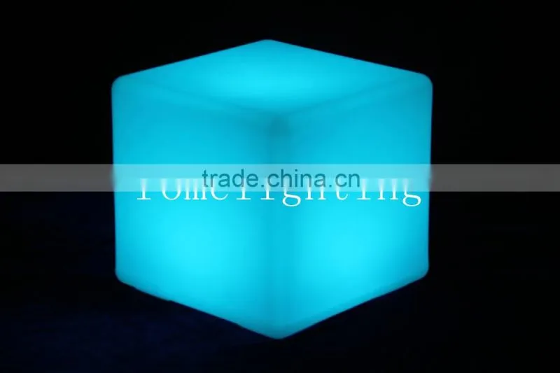 Charging waterproof festival decoration necessary party square stool outdoor lighting party decor led cube living color light