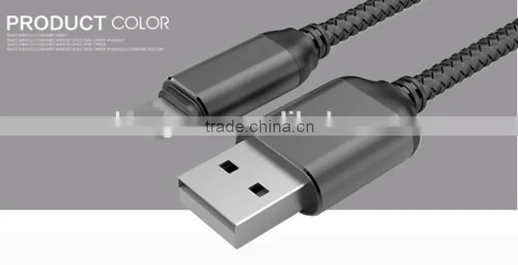 manufacturer wholesales high quality 8pin USB cable leather jacket data cable