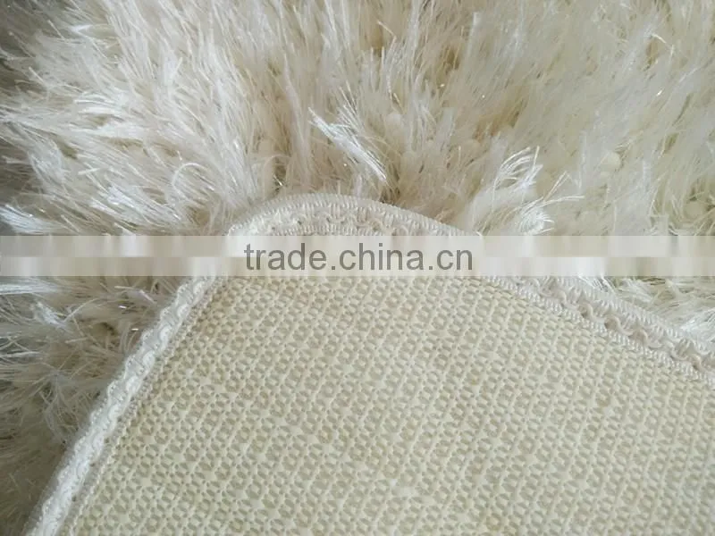 round corner long hair microfiber anti-slip chenille mat