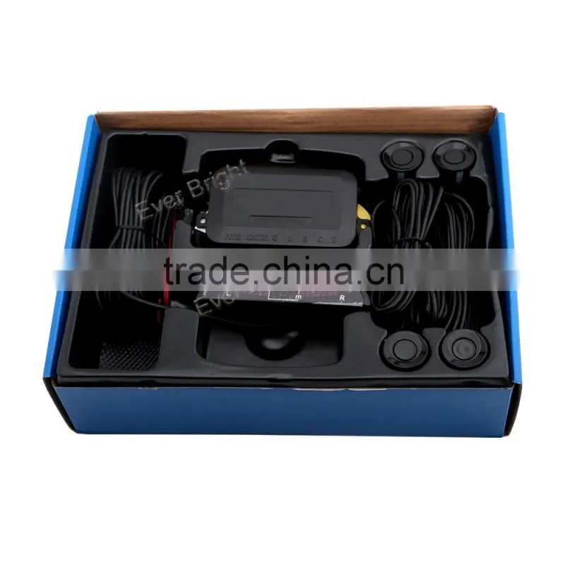 4 Sensors Buzzer Drill Hole Saw 22mm Car Parking Sensor Kit Reverse Radar Sound Alert Indicator System