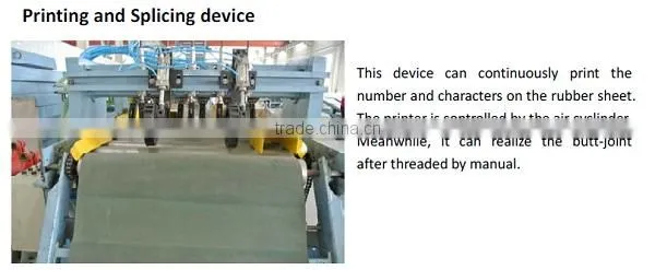 Rubber batch off cooling machine