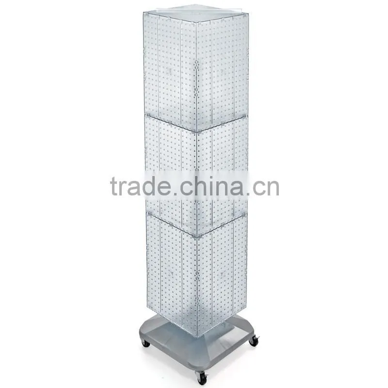 retail pegboard display stand rotate metal display rack