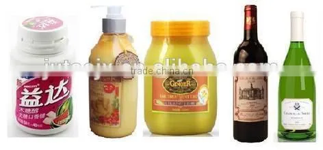 2 sides labeling machine for shampoo bottle/ flat/ round bottles