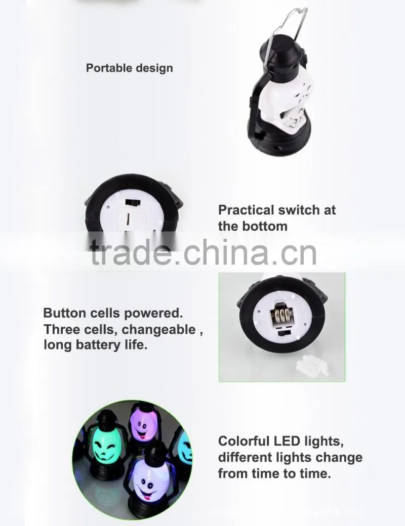 Halloween Witch Lantern Ghost Creepy Sound Lamp Battery Operated Light