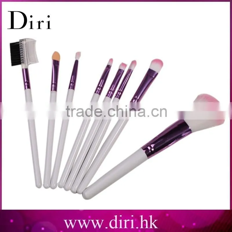 Factory Direct 8pcs pink makeup brushes professional set with bag