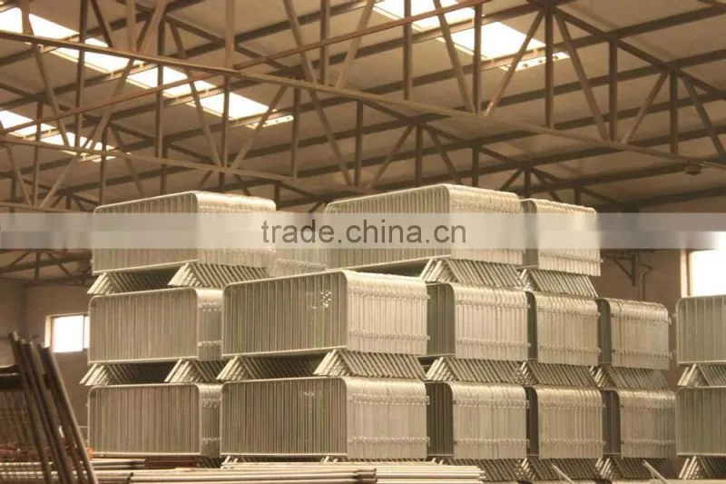 hot dipped galvanized after welding temporary fence welded pipe crowd control barrier queue control fence panel