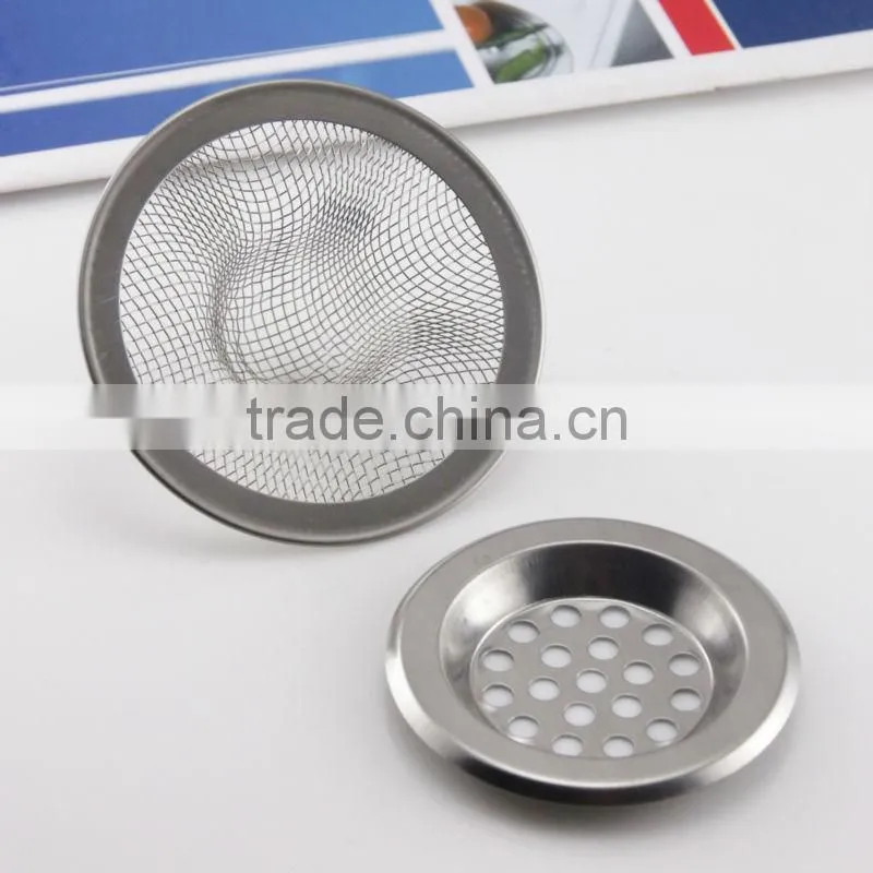 YS Factory cheap Stainless Steel Perforated Sink Basket Strainer/metal filter strainer with large wide rim/drain strainer basket