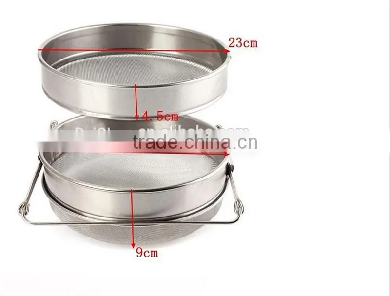 2015 most popular honey processing machine double layers honey strainer for stainless steel honey tank