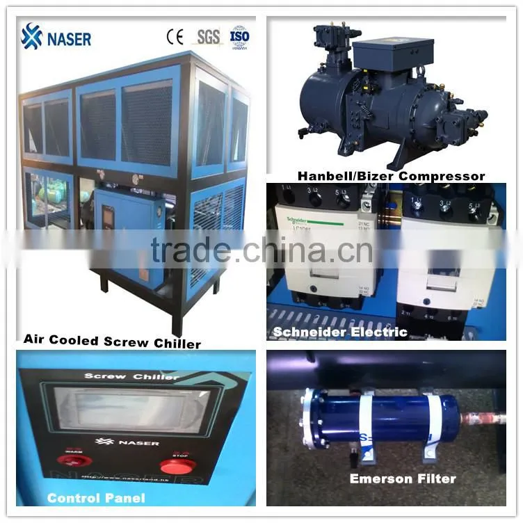 Commercial Use Air Cooled Double Screw Compressors Water Chiller