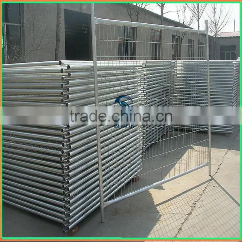 galvanized removable prefab metal temporary fence