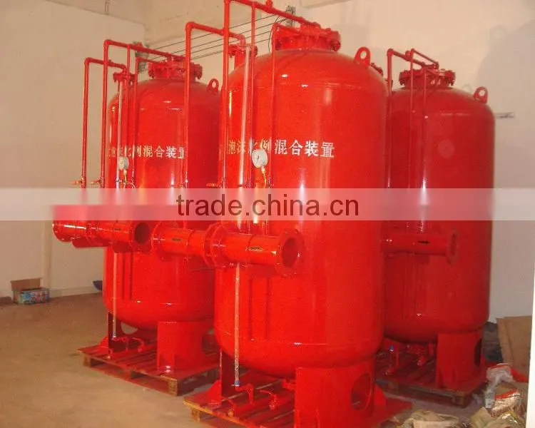 Fire fighting foam bladder tank for foam fire system