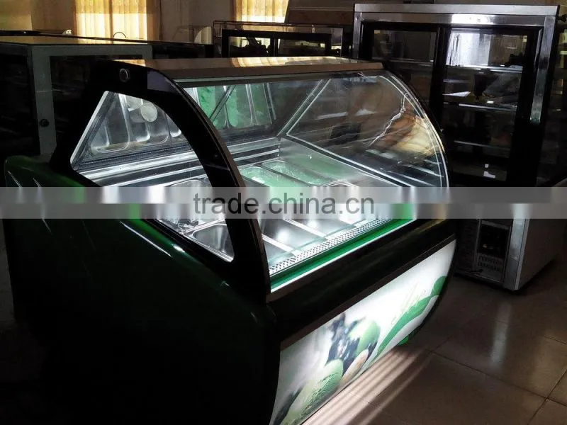 Freestanding Italian ice cream display showcase CB-1200 0086-13632272289