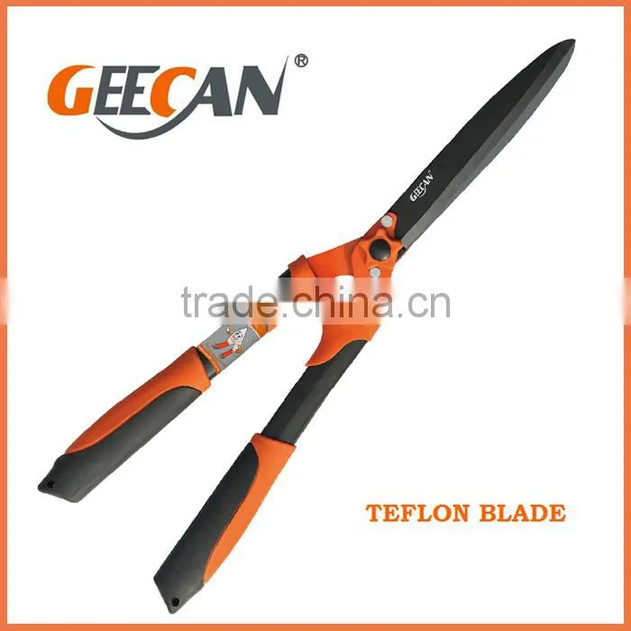 steel handle straight blade hedge shears